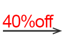 40%off→