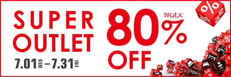 OUTLET SALE 80%OFF