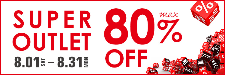 OUTLET SALE 80%OFF