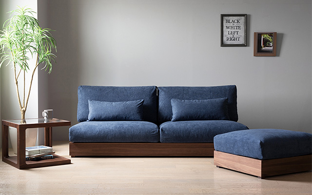 2人掛けソファー「Lire(リール)」/肘なし - 家具・インテリア