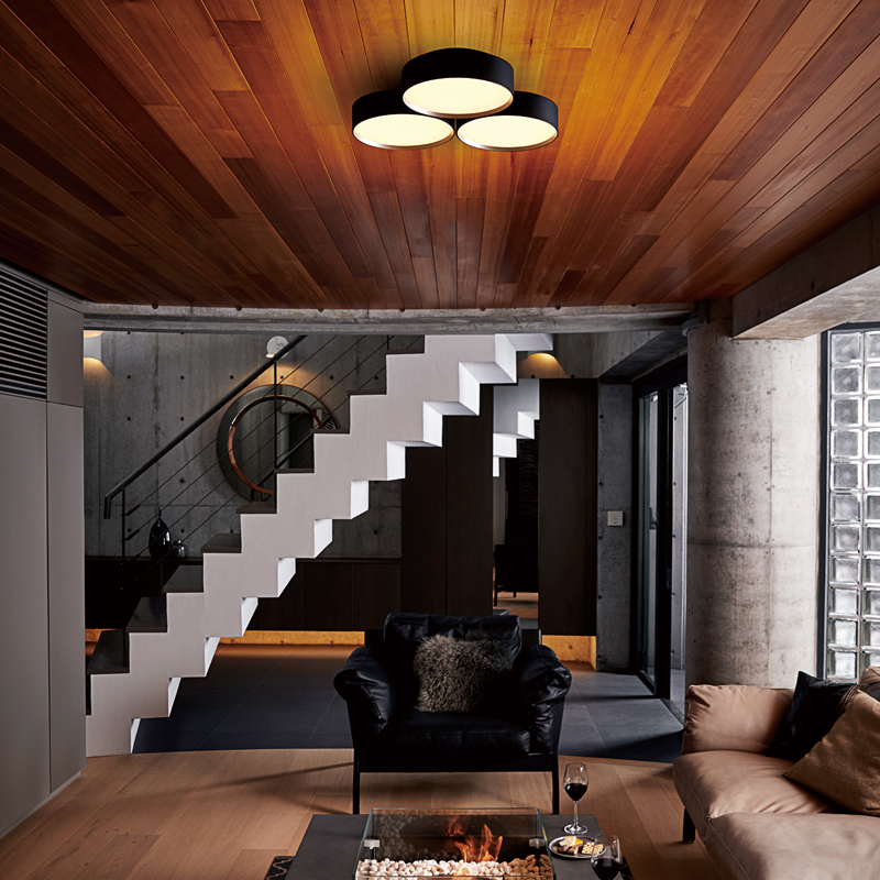 LIVING HOUSE スライダー 4灯シーリングライト マットブラック LIVING HOUSE スライダー 4灯シーリングライト マットブラック