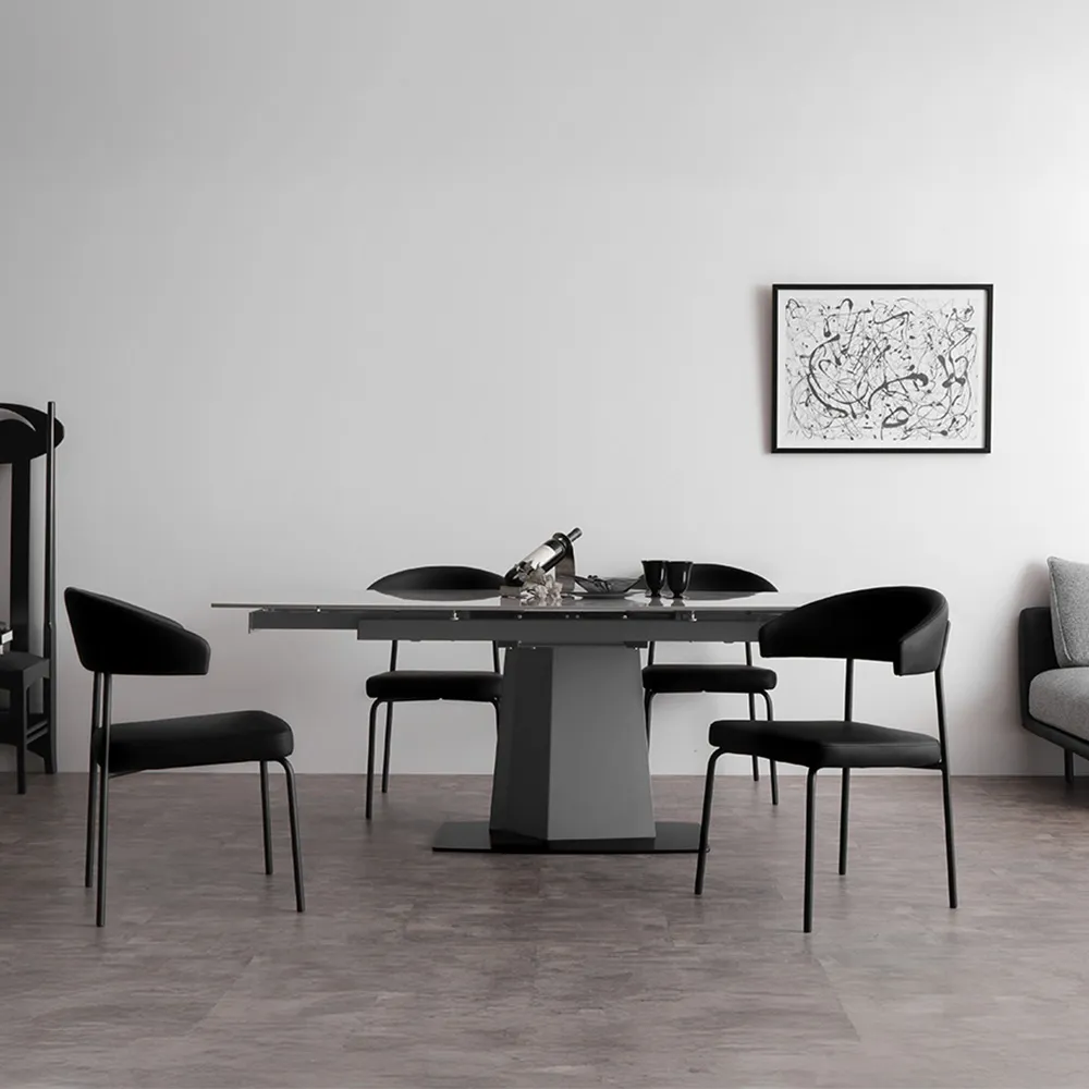クラスティーナ　crastina　セラミック　ブラック　重厚　インダストリアル　ダイニングテーブル おすすめインテリア家具 DINING SET - ソファー、モダン家具の