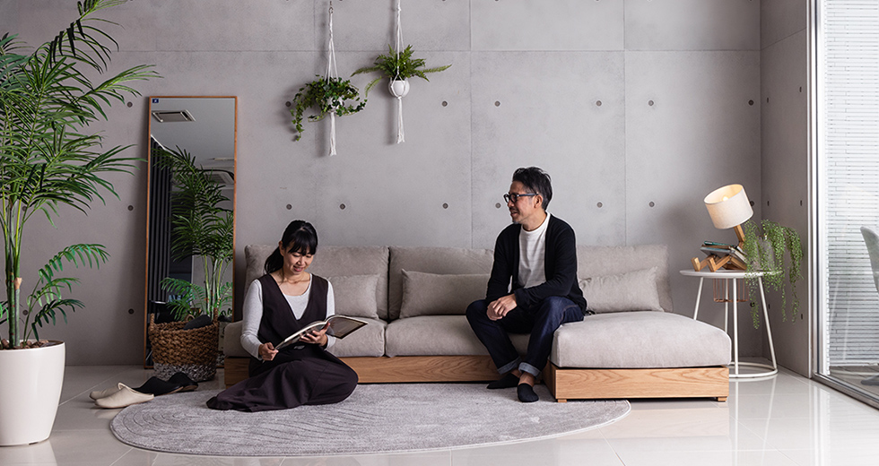 クラスティーナ 2人掛けソファ Libero ダークブルー 【公式通販】